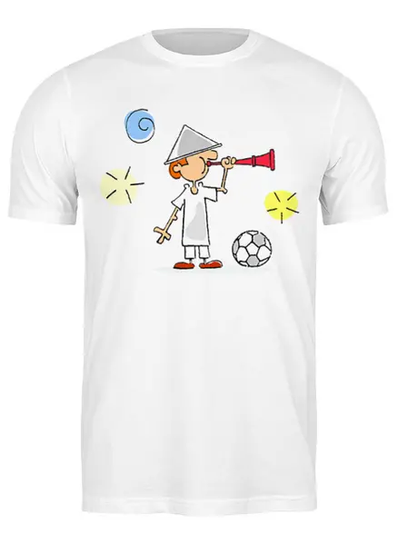 Заказать мужскую футболку в Москве. Футболка классическая Футбол от aniramasatosi@gmail.com - готовые дизайны и нанесение принтов.