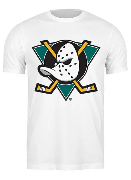 Заказать мужскую футболку в Москве. Футболка классическая Mighty Ducks от Mesk08 - готовые дизайны и нанесение принтов.
