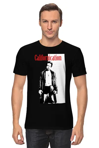Заказать мужскую футболку в Москве. Футболка классическая Californication от Printio - готовые дизайны и нанесение принтов.