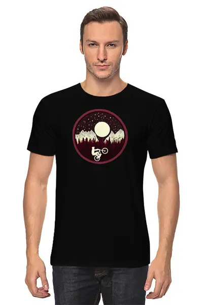 Заказать мужскую футболку в Москве. Футболка классическая MTB Ride от oneredfoxstore@gmail.com - готовые дизайны и нанесение принтов.
