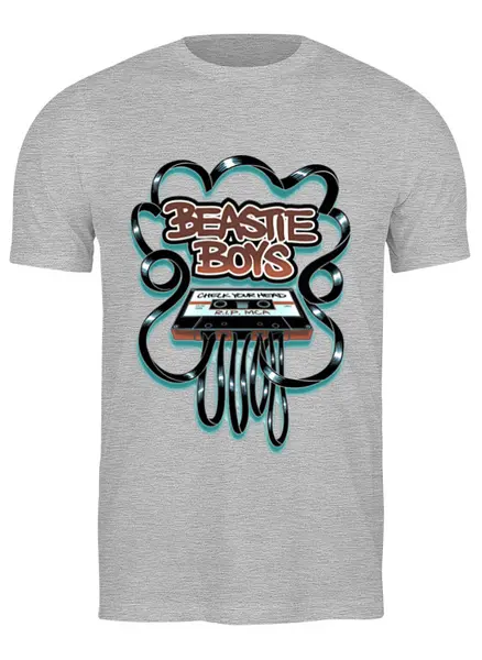 Заказать мужскую футболку в Москве. Футболка классическая Beastie boys от ПРИНТЫ ПЕЧАТЬ  - готовые дизайны и нанесение принтов.