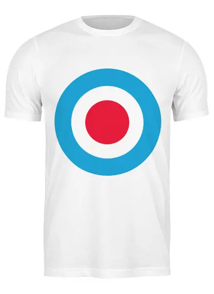 Заказать мужскую футболку в Москве. Футболка классическая Знак ВВС Великобритании от YellowCloverShop - готовые дизайны и нанесение принтов.