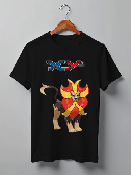 Заказать мужскую футболку в Москве. Футболка классическая Pokemon Pyroar от EDJEY  - готовые дизайны и нанесение принтов.