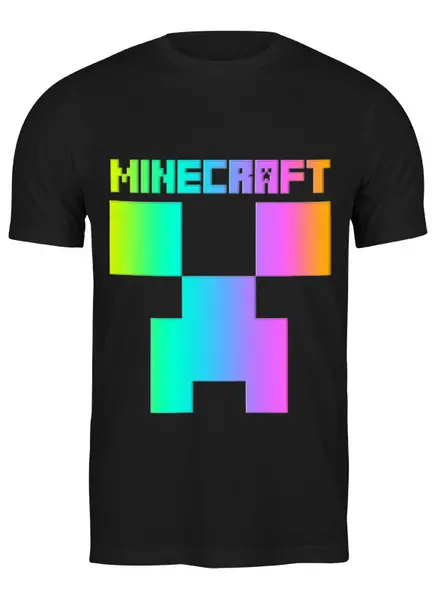 Заказать мужскую футболку в Москве. Футболка классическая MINECRAFT CREEPER от weeert - готовые дизайны и нанесение принтов.