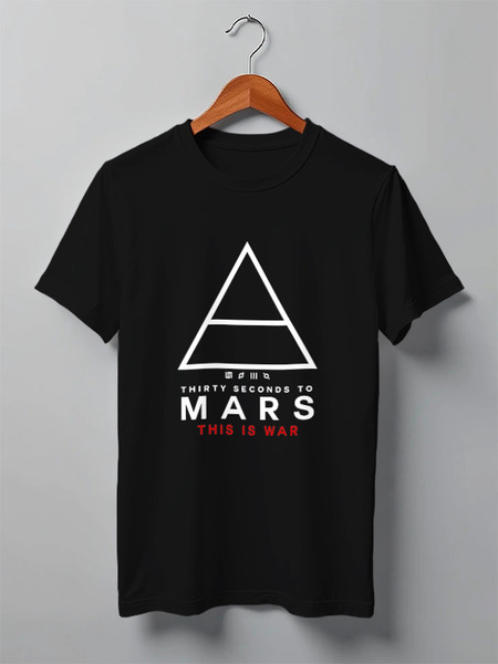 Заказать мужскую футболку в Москве. Футболка классическая 30 Seconds to Mars от geekbox - готовые дизайны и нанесение принтов.