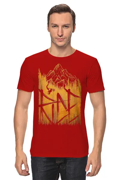 Заказать мужскую футболку в Москве. Футболка классическая Ride Motocross от oneredfoxstore@gmail.com - готовые дизайны и нанесение принтов.