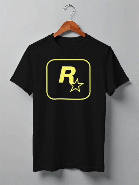 Заказать мужскую футболку в Москве. Футболка классическая Rockstar Staff T-Shirt от Nalivaev - готовые дизайны и нанесение принтов.