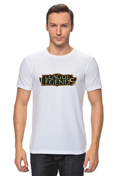 Заказать мужскую футболку в Москве. Футболка классическая League of Legends от THE_NISE  - готовые дизайны и нанесение принтов.