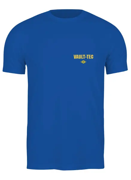 Заказать мужскую футболку в Москве. Футболка классическая Vault-tec 111 от Curipopik - готовые дизайны и нанесение принтов.