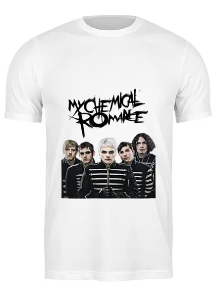 Заказать мужскую футболку в Москве. Футболка классическая My Chemical Romance   от cherdantcev - готовые дизайны и нанесение принтов.