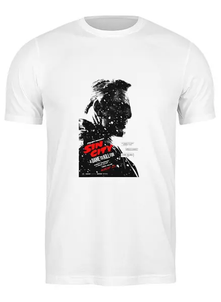 Заказать мужскую футболку в Москве. Футболка классическая Sin City / Город Грехов от KinoArt - готовые дизайны и нанесение принтов.