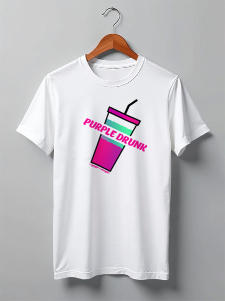 Заказать мужскую футболку в Москве. Футболка классическая  Purple drank от #GOGEL#MOGEL от #GOGEL #MOGEL - готовые дизайны и нанесение принтов.