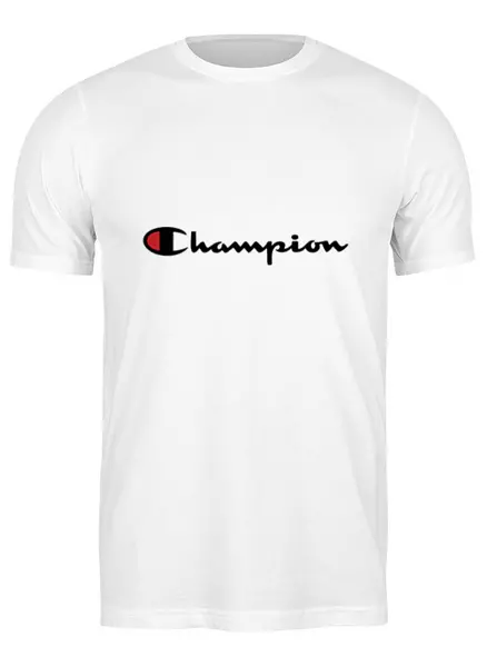 Заказать мужскую футболку в Москве. Футболка классическая Champion от DESIGNER   - готовые дизайны и нанесение принтов.