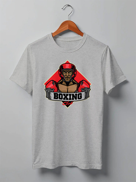 Заказать мужскую футболку в Москве. Футболка классическая Boxing от skynatural - готовые дизайны и нанесение принтов.