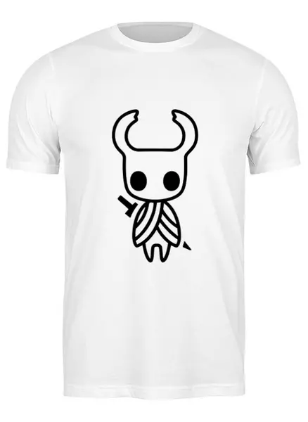 Заказать мужскую футболку в Москве. Футболка классическая Hollow Knight от geekbox - готовые дизайны и нанесение принтов.