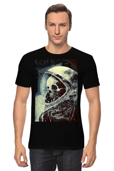 Заказать мужскую футболку в Москве. Футболка классическая мертвый космос от ded178 - готовые дизайны и нанесение принтов.