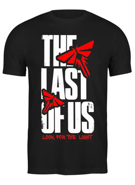 Заказать мужскую футболку в Москве. Футболка классическая THE LAST OF US от geekbox - готовые дизайны и нанесение принтов.