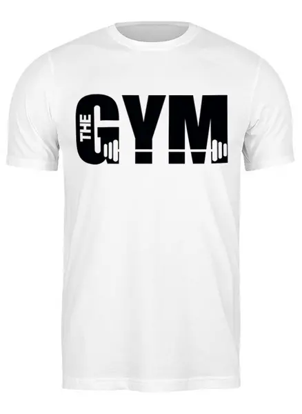 Заказать мужскую футболку в Москве. Футболка классическая The gym от Kostya  - готовые дизайны и нанесение принтов.