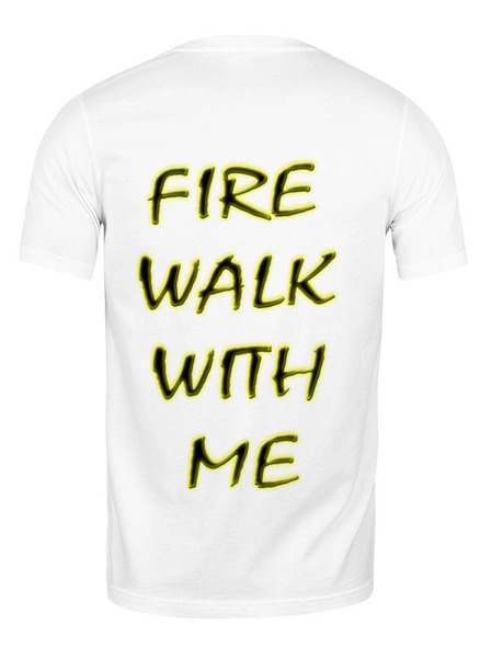 Заказать мужскую футболку в Москве. Футболка классическая Fire Walk With Me от lixta - готовые дизайны и нанесение принтов.