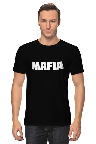Заказать мужскую футболку в Москве. Футболка классическая Футболка "MAFIA" от Re  Tyan - готовые дизайны и нанесение принтов.