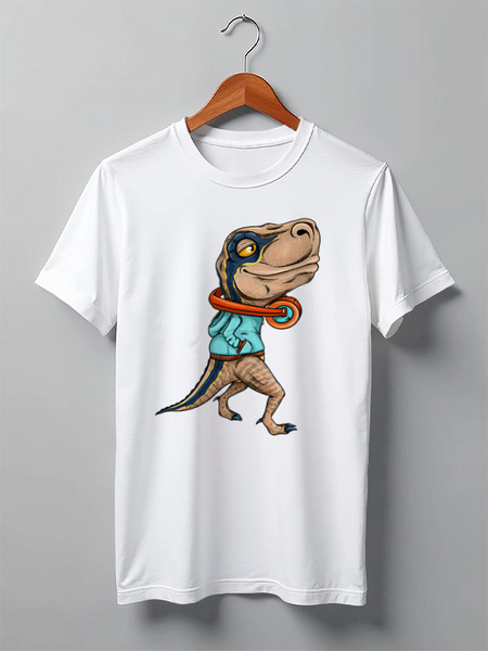 Заказать мужскую футболку в Москве. Футболка классическая Dinosaurs от balden - готовые дизайны и нанесение принтов.