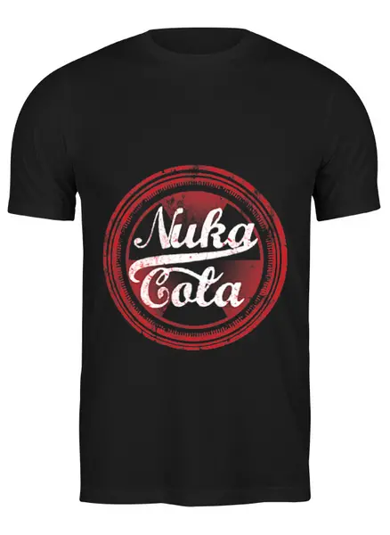 Заказать мужскую футболку в Москве. Футболка классическая Nuka Cola от printik - готовые дизайны и нанесение принтов.