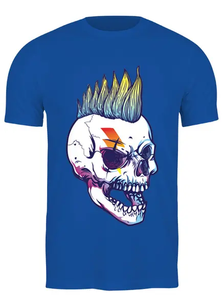Заказать мужскую футболку в Москве. Футболка классическая Rock Skull от Jimmy Flash - готовые дизайны и нанесение принтов.