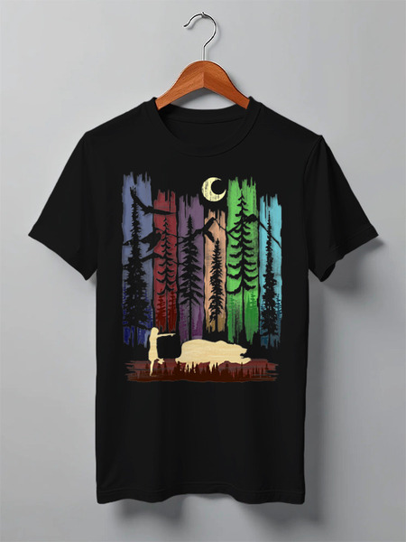 Заказать мужскую футболку в Москве. Футболка классическая Forest Friends от oneredfoxstore@gmail.com - готовые дизайны и нанесение принтов.