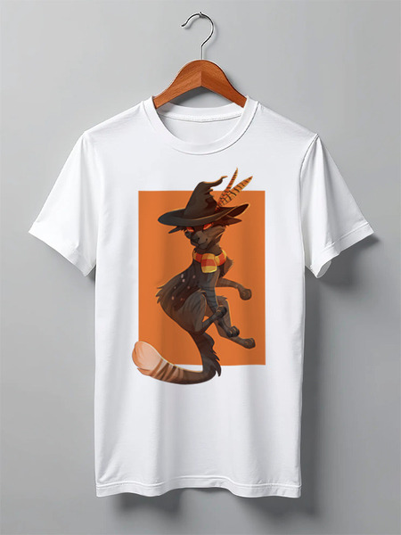 Заказать мужскую футболку в Москве. Футболка классическая Котейка от Js - готовые дизайны и нанесение принтов.