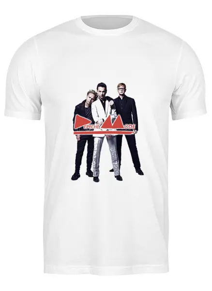 Заказать мужскую футболку в Москве. Футболка классическая Depeche Mode - The Band от Black Pimpf - готовые дизайны и нанесение принтов.