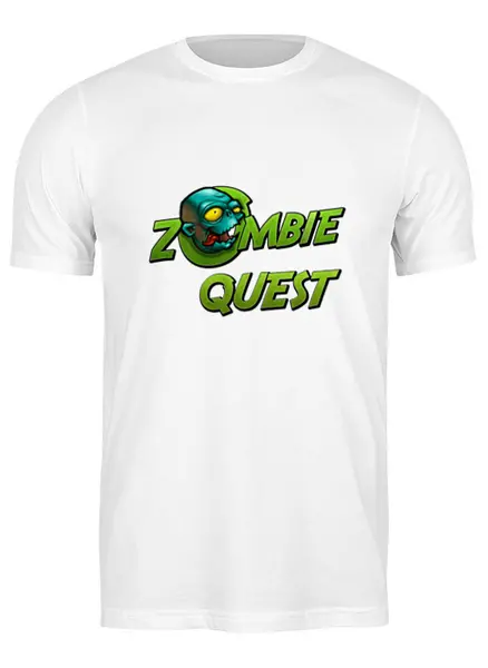 Заказать мужскую футболку в Москве. Футболка классическая Zombie Quest от THE_NISE  - готовые дизайны и нанесение принтов.