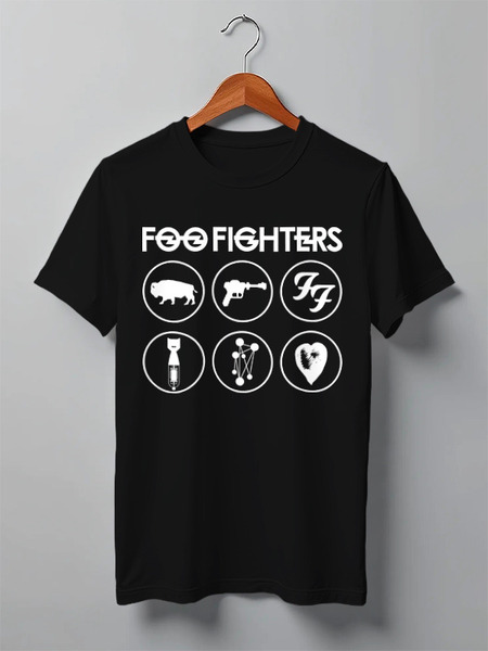 Заказать мужскую футболку в Москве. Футболка классическая Foo Fighters от geekbox - готовые дизайны и нанесение принтов.