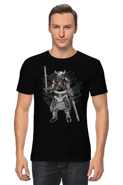 Заказать мужскую футболку в Москве. Футболка классическая Oldschool от oneredfoxstore@gmail.com - готовые дизайны и нанесение принтов.