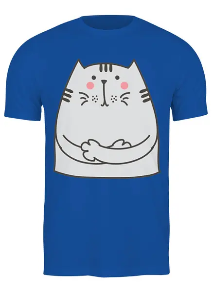 Заказать мужскую футболку в Москве. Футболка классическая Cats Here от oneredfoxstore@gmail.com - готовые дизайны и нанесение принтов.