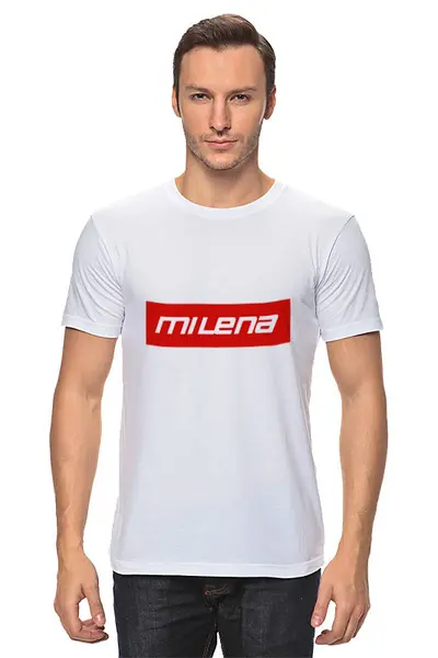 Заказать мужскую футболку в Москве. Футболка классическая Milena от THE_NISE  - готовые дизайны и нанесение принтов.