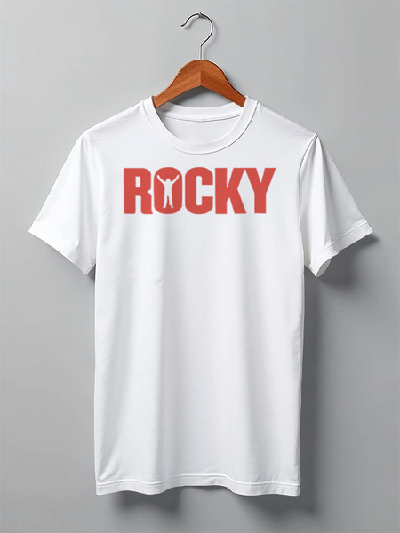 Заказать мужскую футболку в Москве. Футболка классическая Rocky Balboa от Leichenwagen - готовые дизайны и нанесение принтов.
