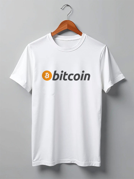 Заказать мужскую футболку в Москве. Футболка классическая bitcoin от Константин Тотьмянин - готовые дизайны и нанесение принтов.