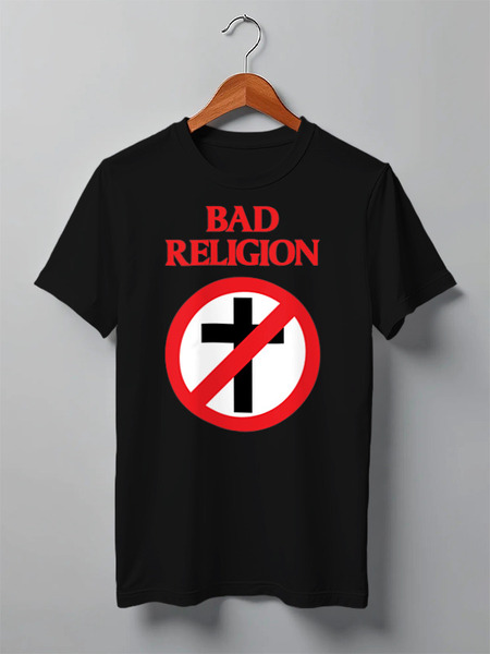 Заказать мужскую футболку в Москве. Футболка классическая Bad Religion от Pomidor - готовые дизайны и нанесение принтов.