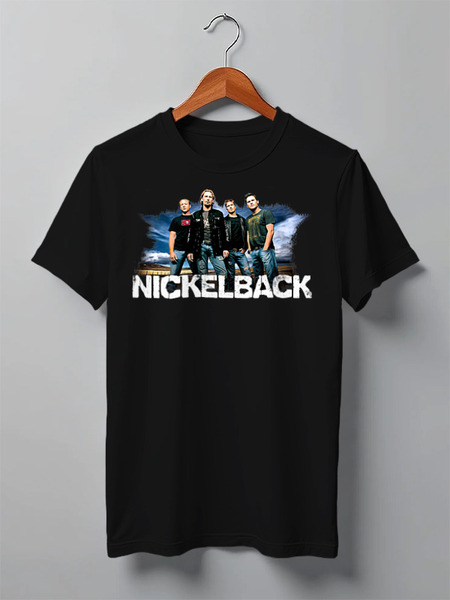 Заказать мужскую футболку в Москве. Футболка классическая Nickelback  от balden - готовые дизайны и нанесение принтов.