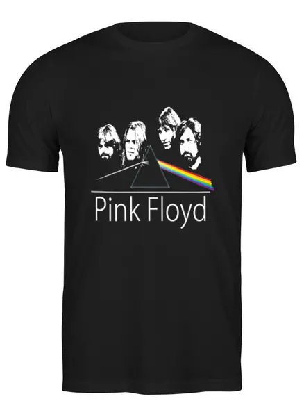 Заказать мужскую футболку в Москве. Футболка классическая "Pink Floyd"  от Fedor - готовые дизайны и нанесение принтов.