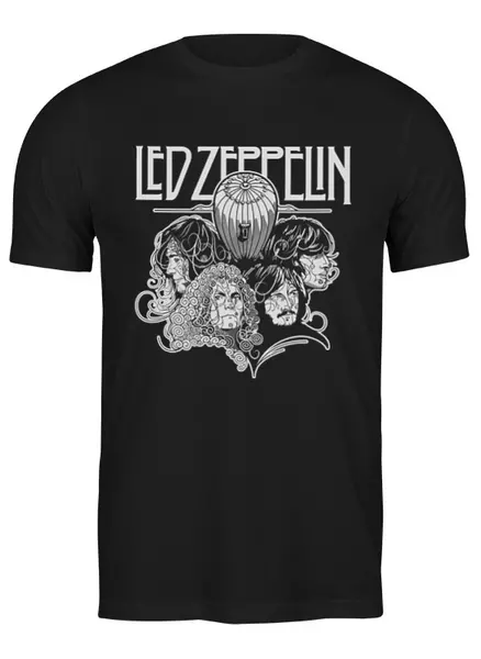 Заказать мужскую футболку в Москве. Футболка классическая Led Zeppelin от geekbox - готовые дизайны и нанесение принтов.
