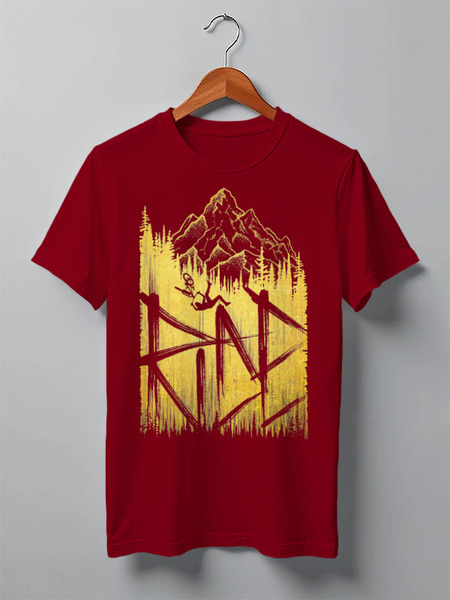 Заказать мужскую футболку в Москве. Футболка классическая Ride MTB от oneredfoxstore@gmail.com - готовые дизайны и нанесение принтов.