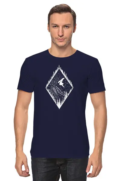 Заказать мужскую футболку в Москве. Футболка классическая Ink Ride от oneredfoxstore@gmail.com - готовые дизайны и нанесение принтов.