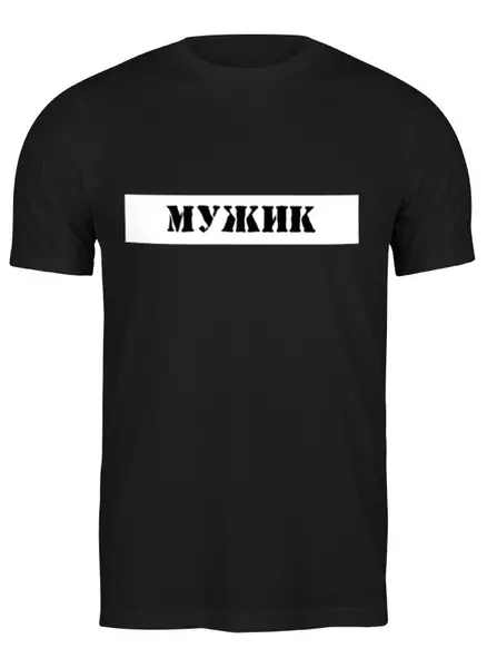 Заказать мужскую футболку в Москве. Футболка классическая Подарок на 23 февраля от aseycasey95@gmail.com - готовые дизайны и нанесение принтов.