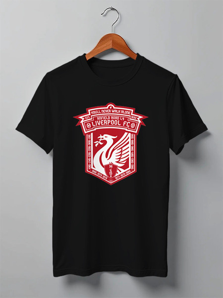 Заказать мужскую футболку в Москве. Футболка классическая Liverpool FC от skynatural - готовые дизайны и нанесение принтов.