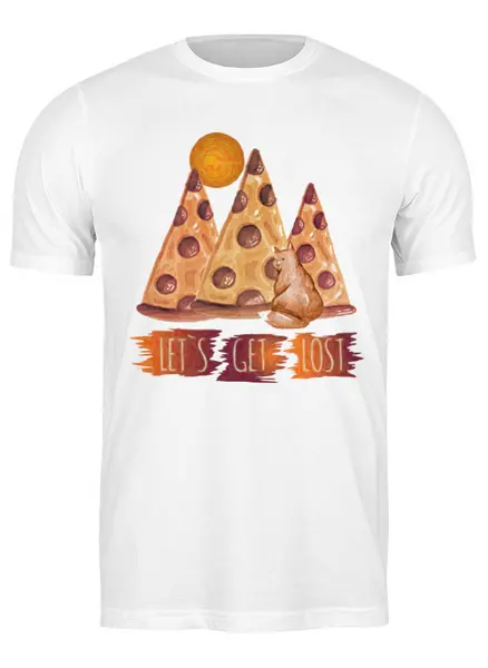 Заказать мужскую футболку в Москве. Футболка классическая Get Lost от oneredfoxstore@gmail.com - готовые дизайны и нанесение принтов.