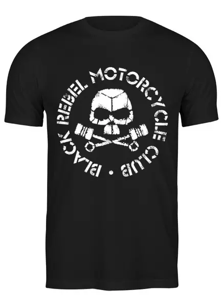 Заказать мужскую футболку в Москве. Футболка классическая Black Rebel Motorcycle Club от geekbox - готовые дизайны и нанесение принтов.