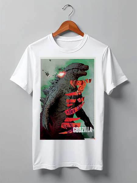 Заказать мужскую футболку в Москве. Футболка классическая Годзилла / Godzilla от kino.printio.ru - готовые дизайны и нанесение принтов.