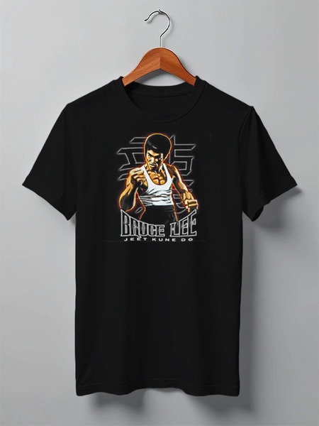 Заказать мужскую футболку в Москве. Футболка классическая Bruce Lee от Leichenwagen - готовые дизайны и нанесение принтов.