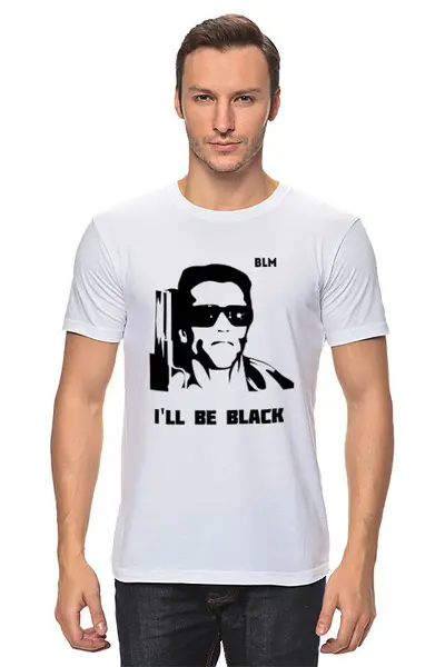 Заказать мужскую футболку в Москве. Футболка классическая Black lives matter от gent777 - готовые дизайны и нанесение принтов.